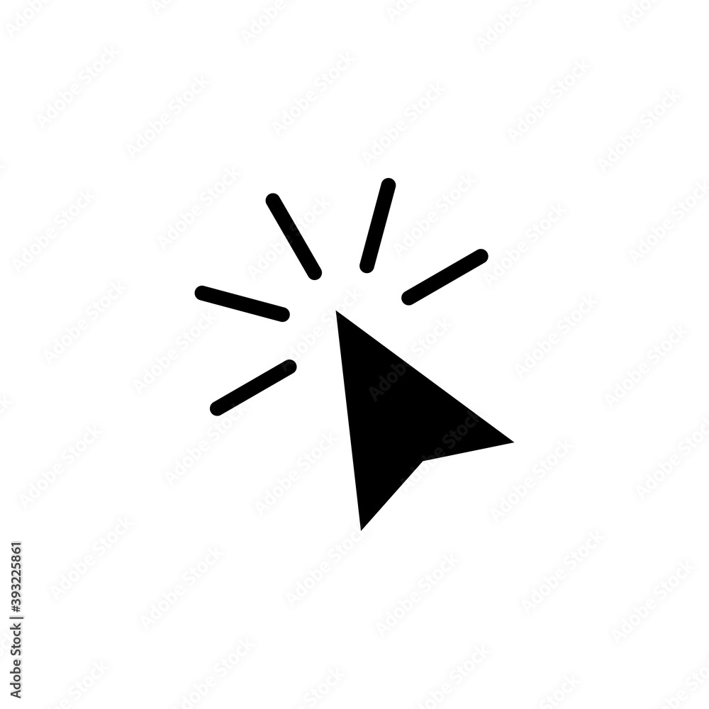 Click icon vector. pointer arrow icon. cursor icon vector Click icon vector. pointer arrow icon. cursor icon vector