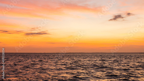 sunset on the beach