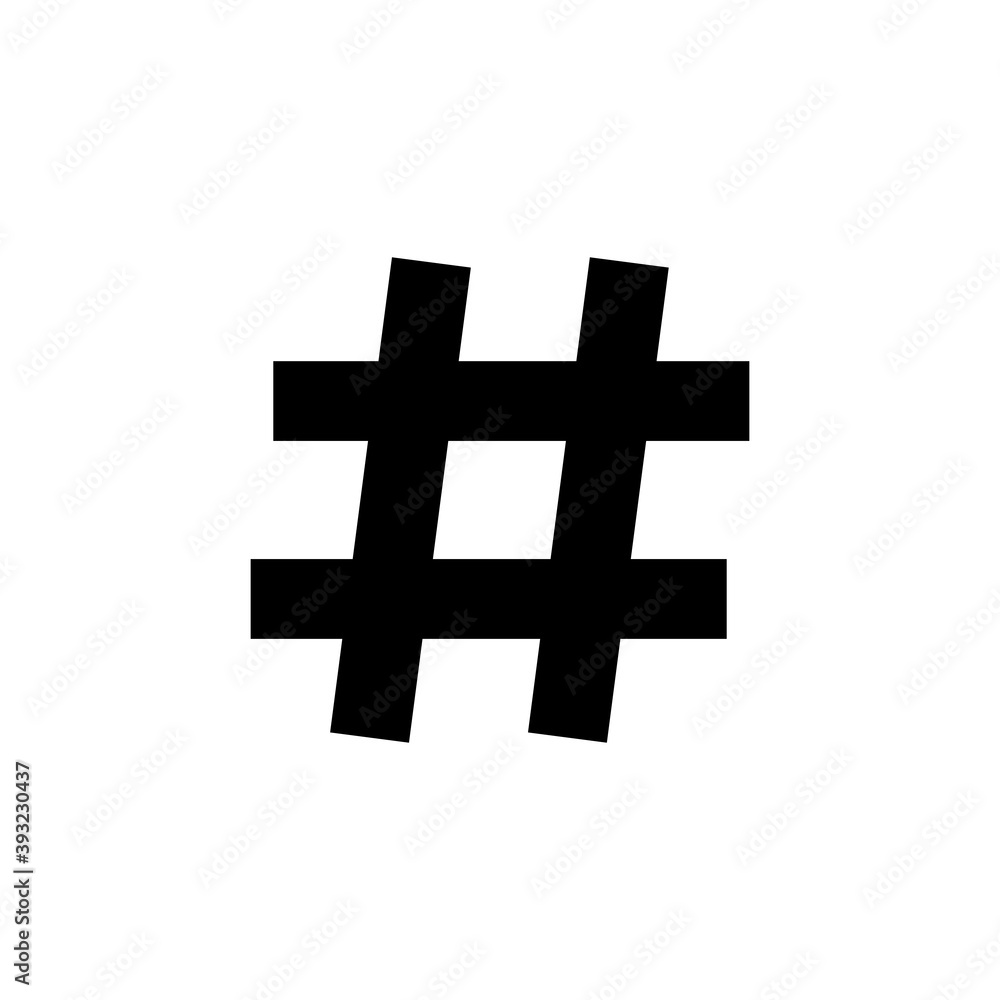 Obraz premium Hashtag icon vector. hashtag symbol