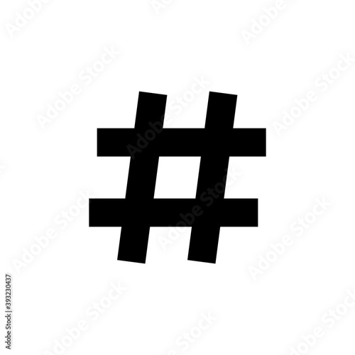 Hashtag icon vector. hashtag symbol