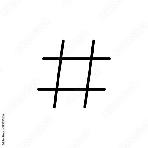 Hashtag icon vector. hashtag symbol