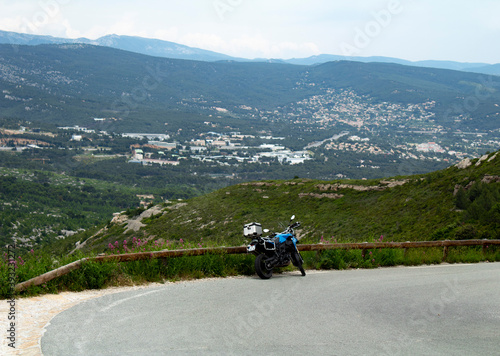 motorbike in the mountains