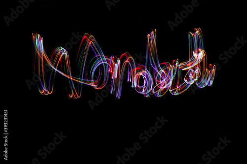 Abstract of light painting