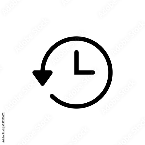 History icon vector. recent event history