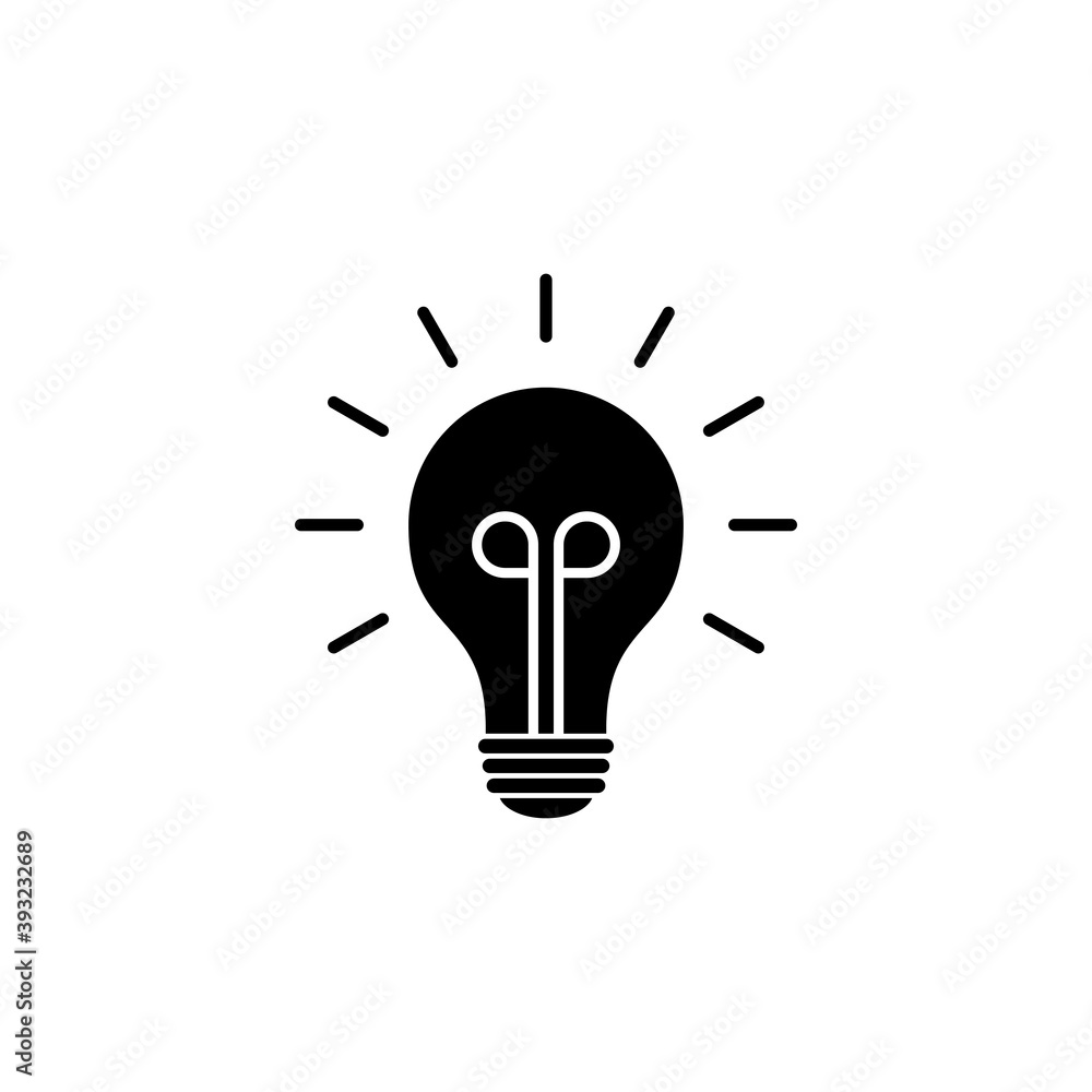 lamp icon vector. Light bulb icon vector. idea symbol lamp icon vector. Light bulb icon vector. idea symbol
