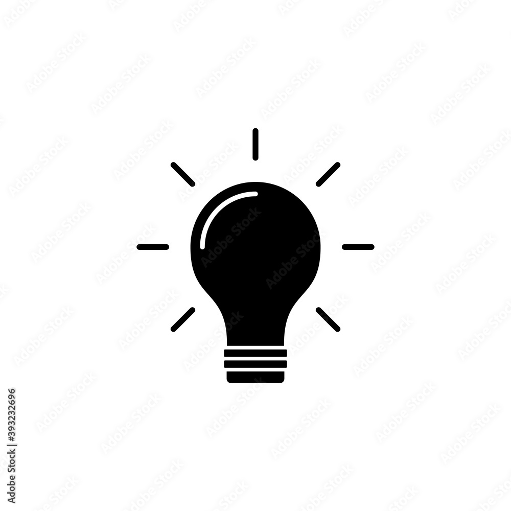 lamp icon vector. Light bulb icon vector. idea symbol lamp icon vector. Light bulb icon vector. idea symbol