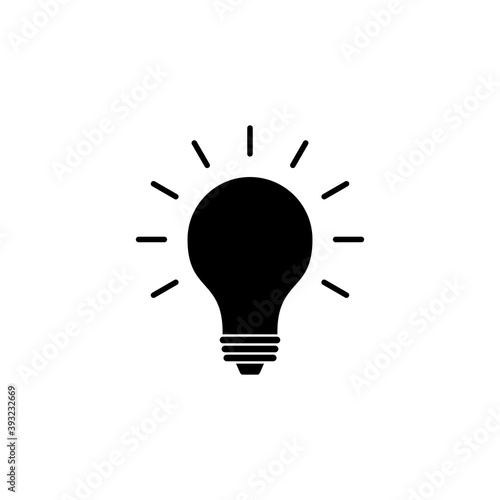 lamp icon vector. Light bulb icon vector. idea symbol