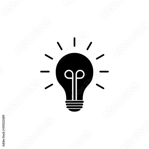lamp icon vector. Light bulb icon vector. idea symbol
