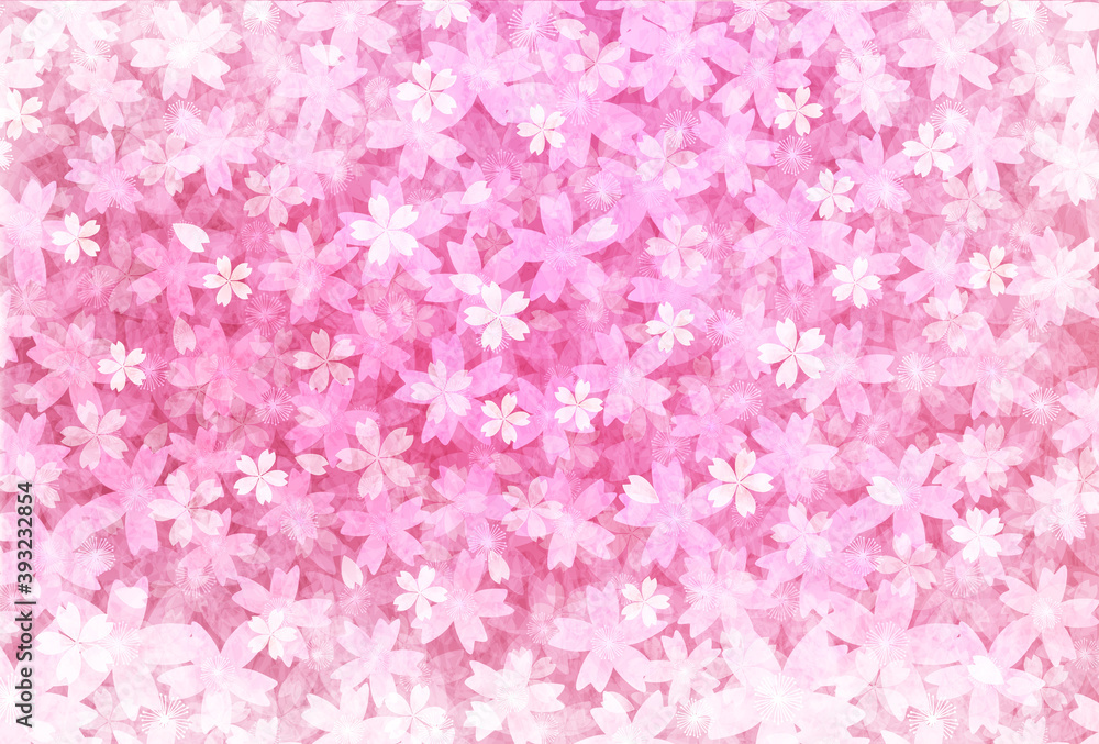 Obraz premium 桜 年賀状 和柄 背景