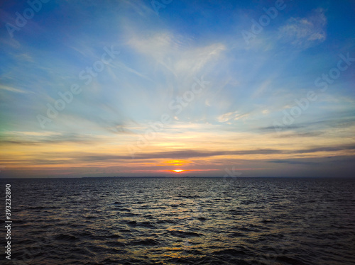 sunset over the sea © Kyr