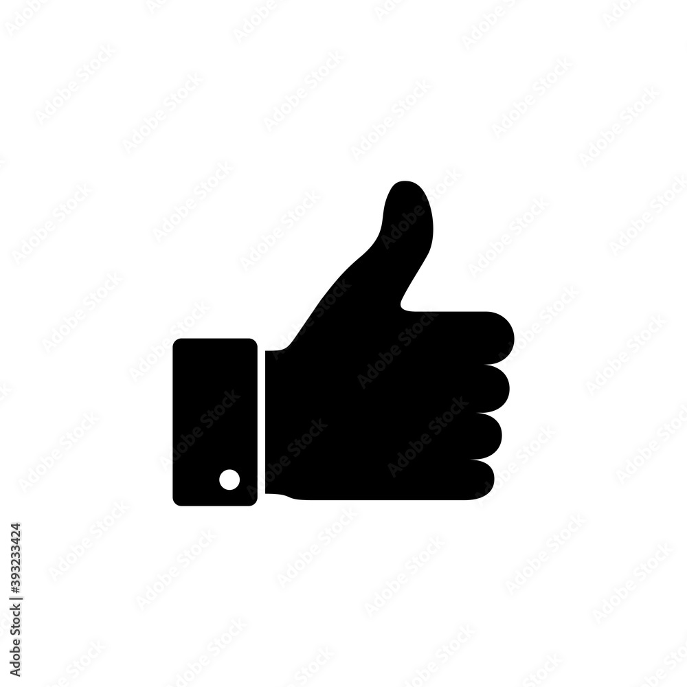 Like icon vector. Thumbs up icon vector. Hand like Like icon vector. Thumbs up icon vector. Hand like