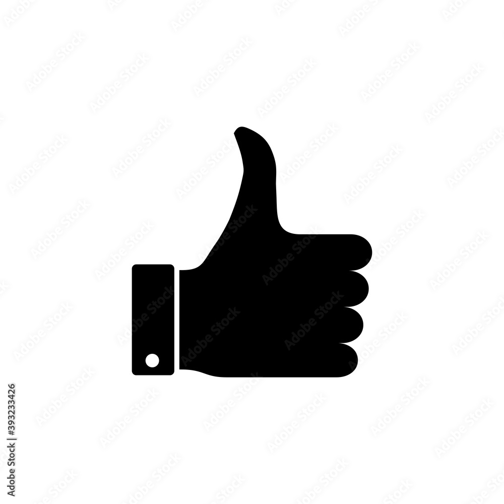 Like icon vector. Thumbs up icon vector. Hand like Like icon vector. Thumbs up icon vector. Hand like
