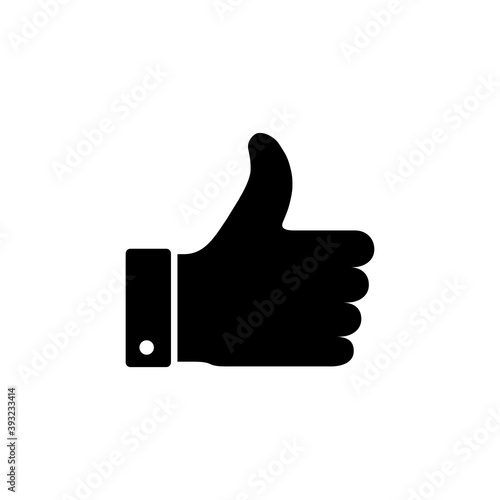 Like icon vector. Thumbs up icon vector. Hand like