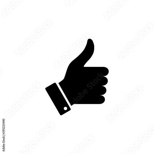 Like icon vector. Thumbs up icon vector. Hand like