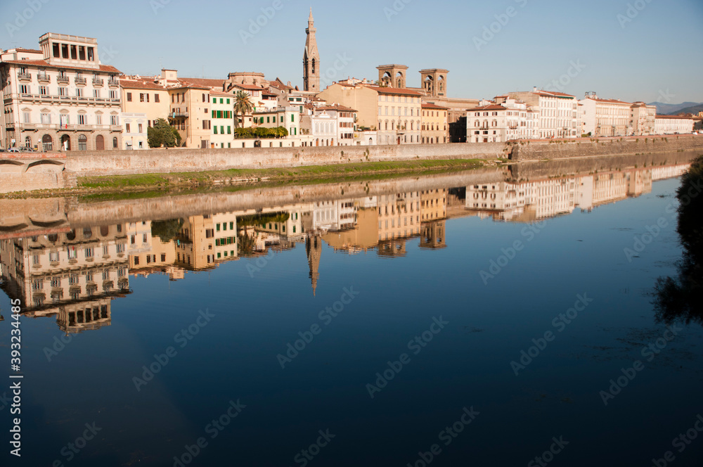 Arno River, Florence, Italy, Europe. Arno River, Florence, Italy, Europe.