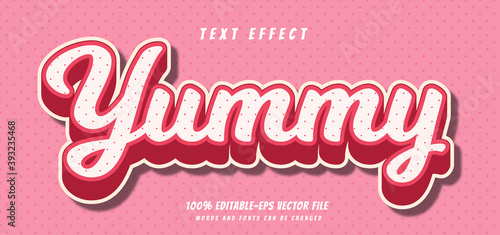 yummy text effect