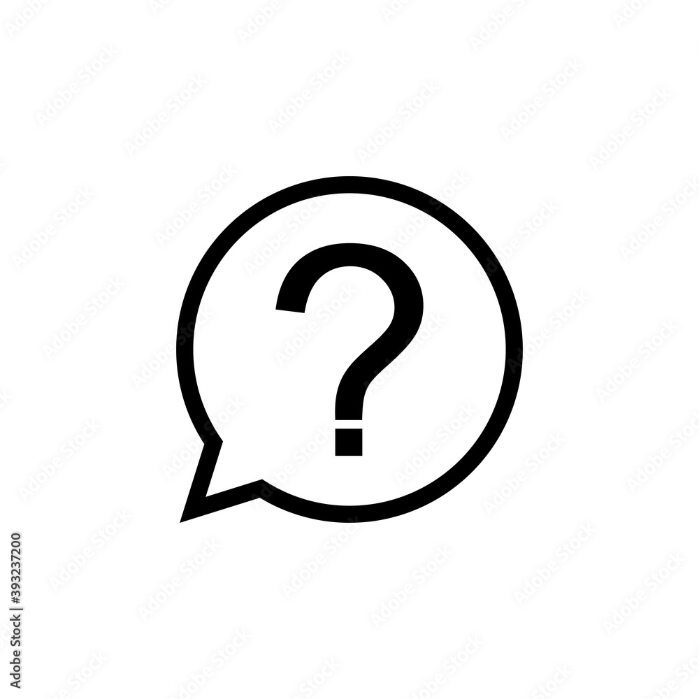 Question icon vector. question mark icon vector Question icon vector. question mark icon vector