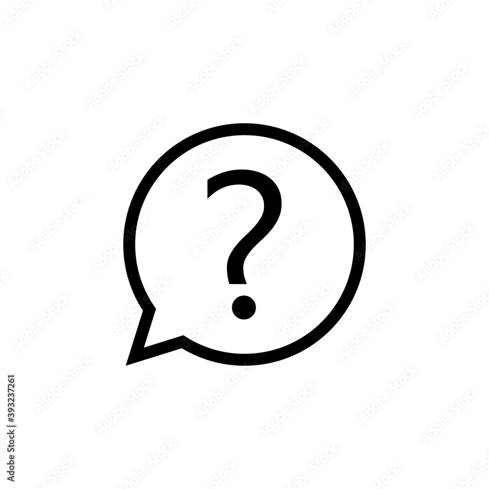 Question icon vector. question mark icon vector Question icon vector. question mark icon vector