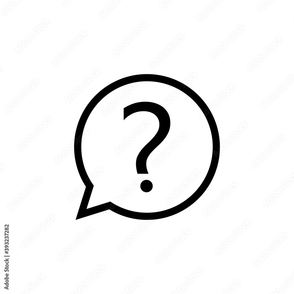 Question icon vector. question mark icon vector