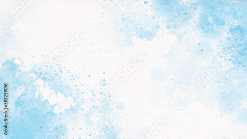 blue colorful watercolor splash on paper background
