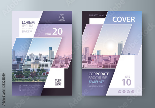 Annual report brochure flyer design template vector, Leaflet presentation, book cover, layout in A4 size.