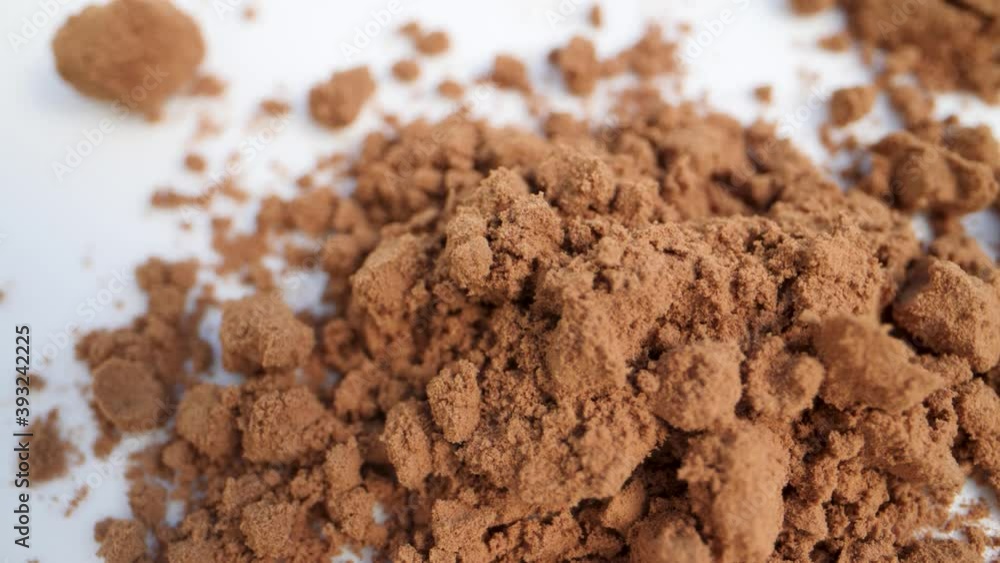 cocoa powder isolated on white cocoa powder isolated on white