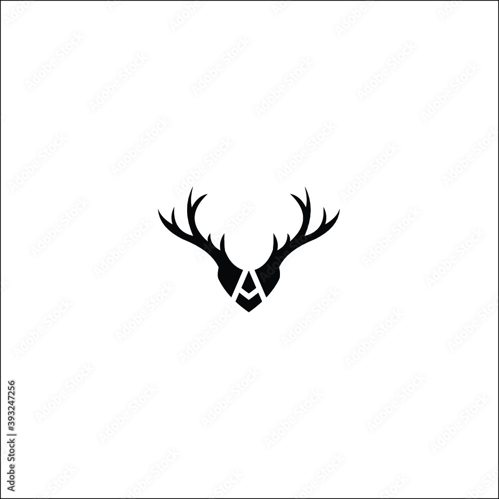 logo deer A design asign logo deer A design asign