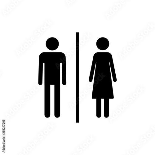 Toilet icon vector. restrooms icon vector. bathroom sign. wc, lavatory
