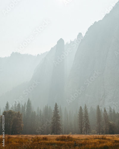 Lightfalls in Yosemite National Park photo