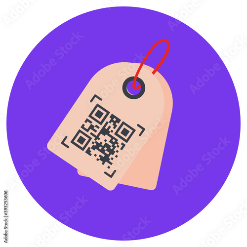 
An icon design of price tag, flat rounded vector 
