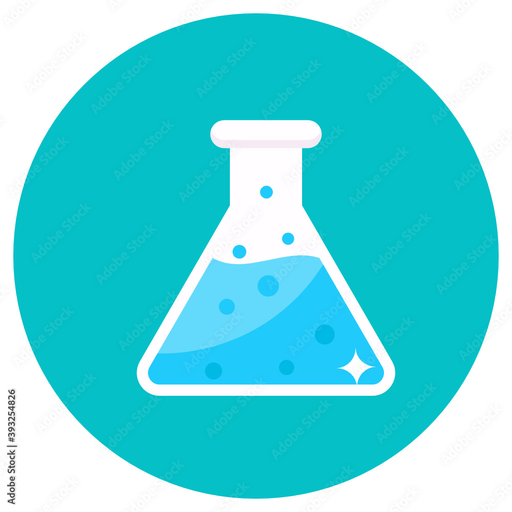 Trendy flat rounded icon of erlenmeyer flask
Trendy flat rounded icon of erlenmeyer flask