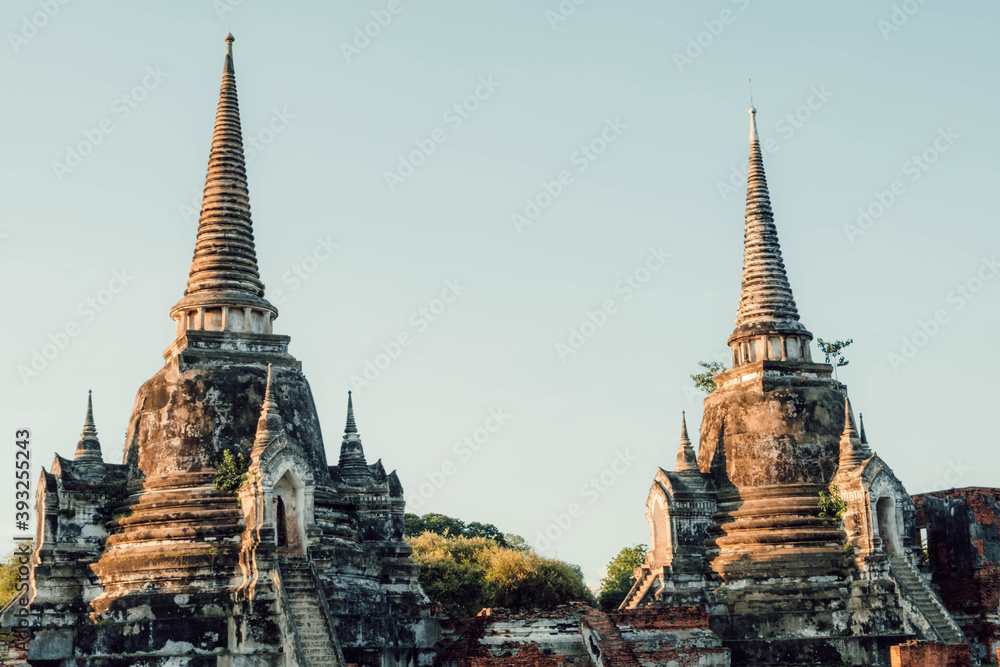 Fototapeta premium pictures of Wat (temples) in Ayutthaya, Thailand