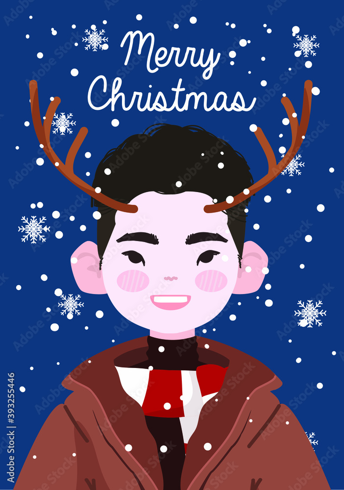 Christmas Vector Post Card Christmas Vector Post Card