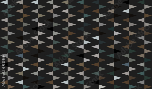 The Seamless Stained Glass Patterns, Abstract Colorful Triangle Patterns