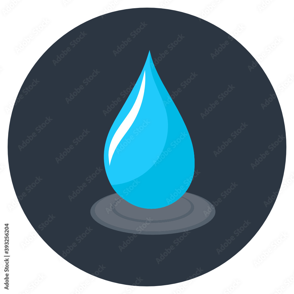 Fototapeta premium Editable design of water drop icon 