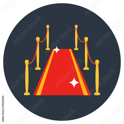 
A welcome red mat, concept of cinema premiere
