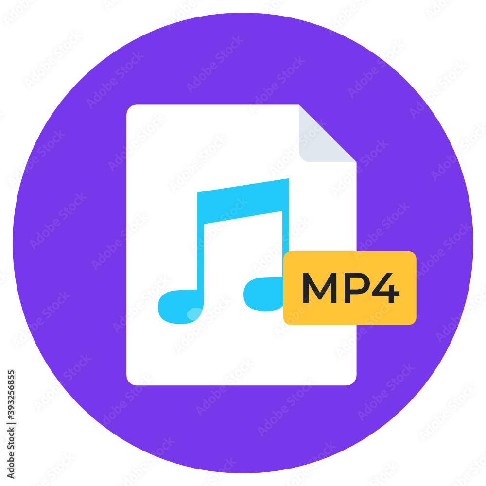 A music file format icon, music playlist flat editable design
A music file format icon, music playlist flat editable design