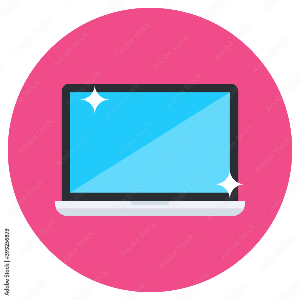 An icon design of laptop, flat editable vector
An icon design of laptop, flat editable vector