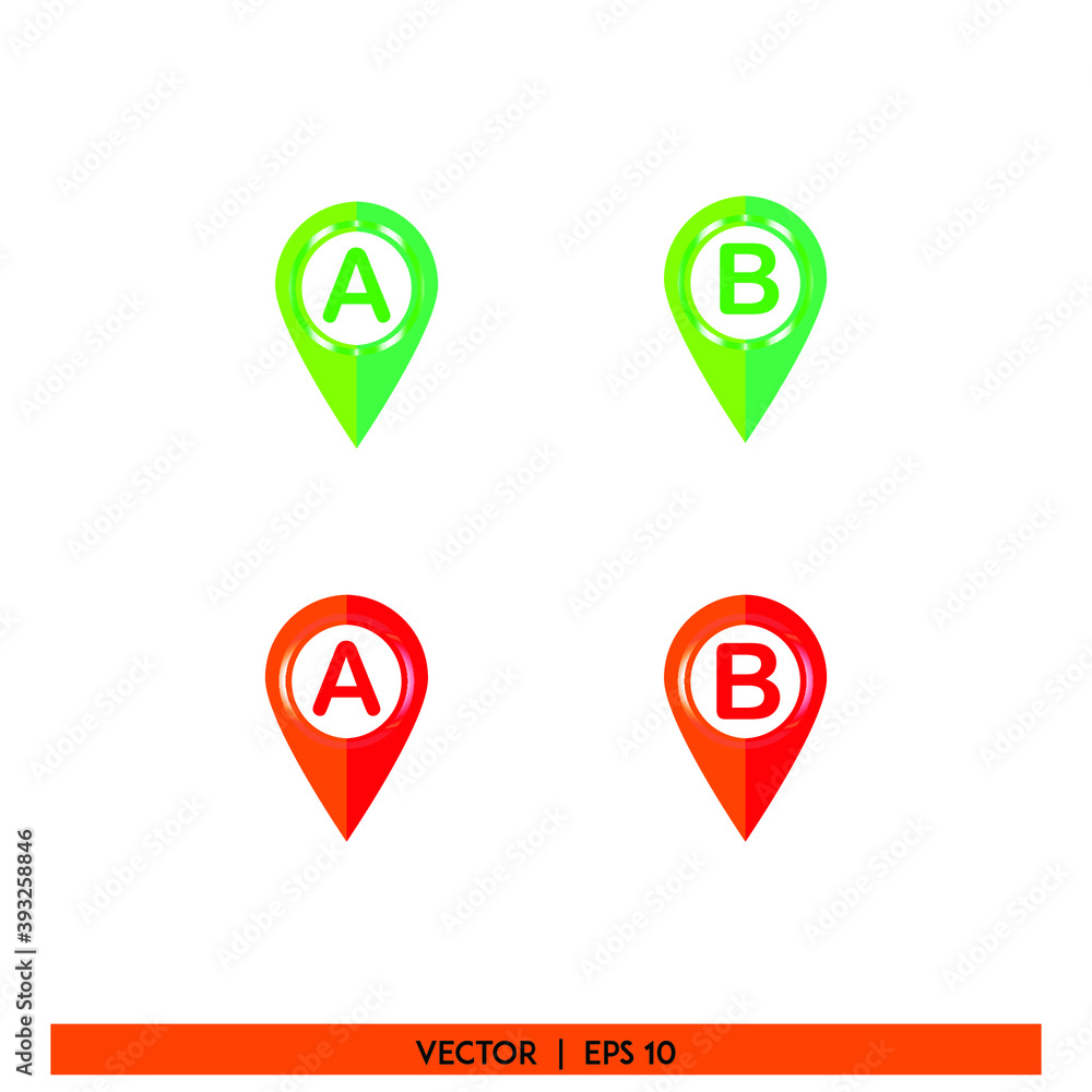 Icon vector graphic of check mark set, location pack, good for template web mobile Icon vector graphic of check mark set, location pack, good for template web mobile