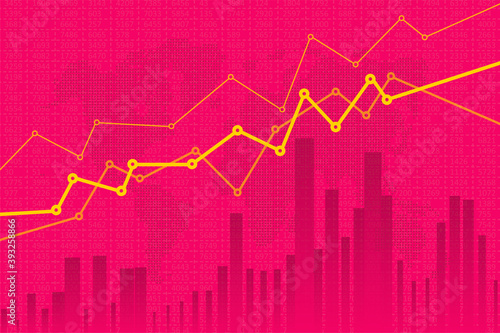Abstract infographics visualization