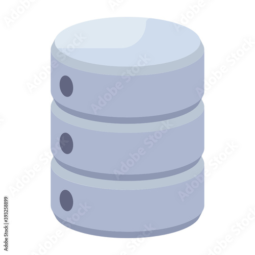 
Vector of database in modern flat style 
