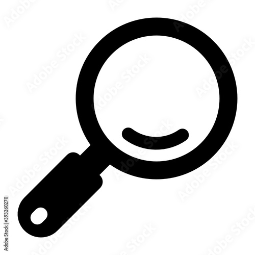 
Magnifier icon design, vector of search in editable flat style 
