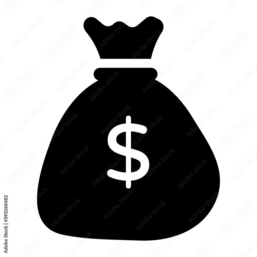 Dollar coin icon in editable style
Dollar coin icon in editable style
