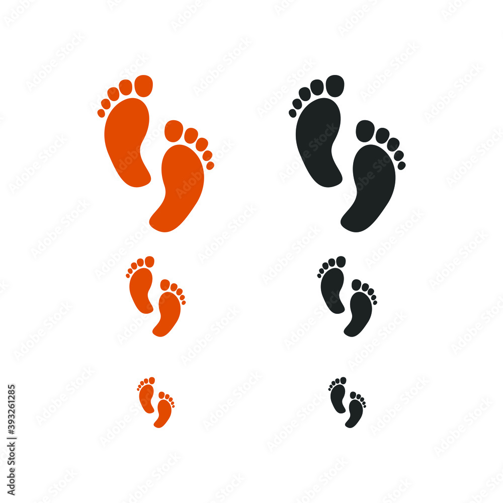 footprint vector and footsteps sign of human footprint vector and footsteps sign of human