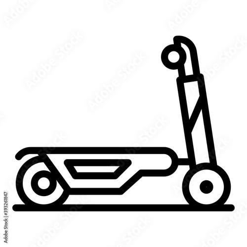 Electric scooter cycle icon. Outline electric scooter cycle vector icon for web design isolated on white background
