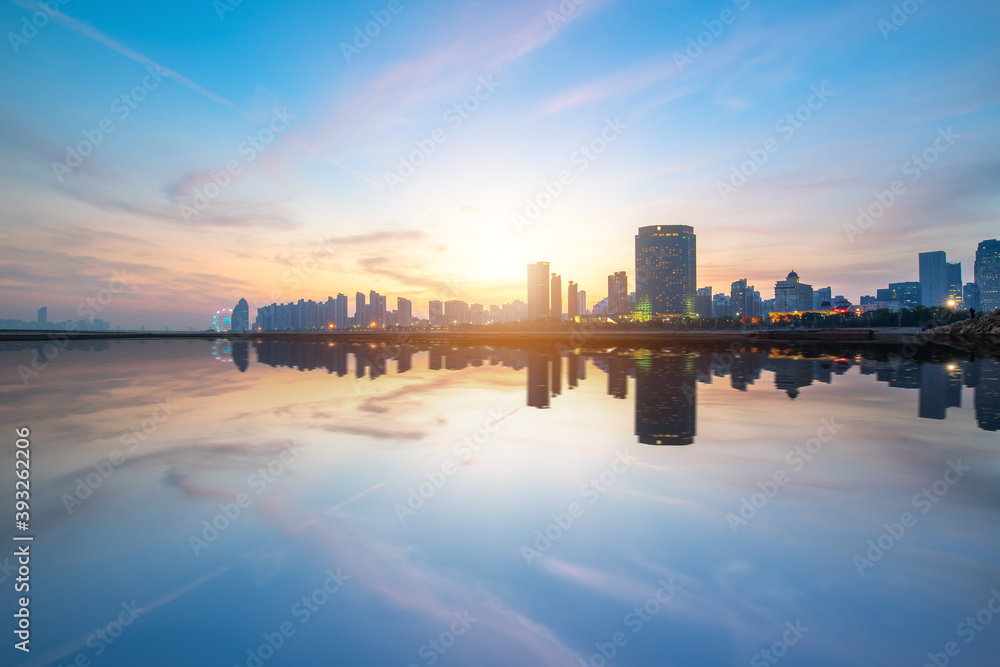 Fototapeta premium Urban Scenery of Nanchang New District,jiangxi,china