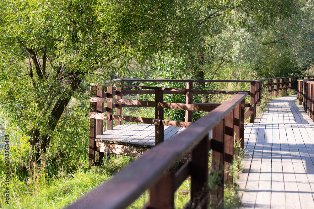 wooden flooring in the Park