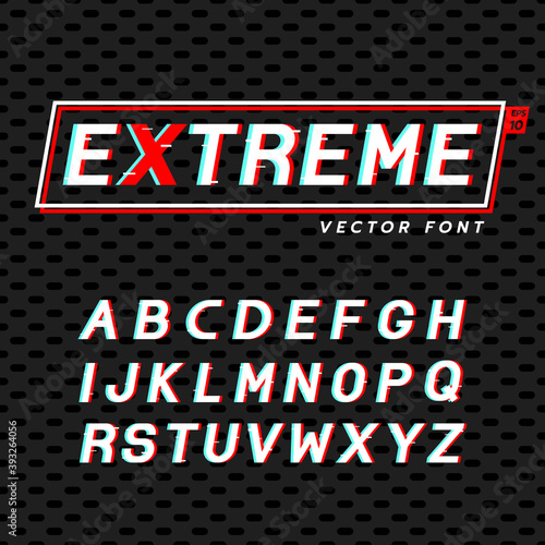 extreme and  exciting font on dark pattern background in future cyber punk style