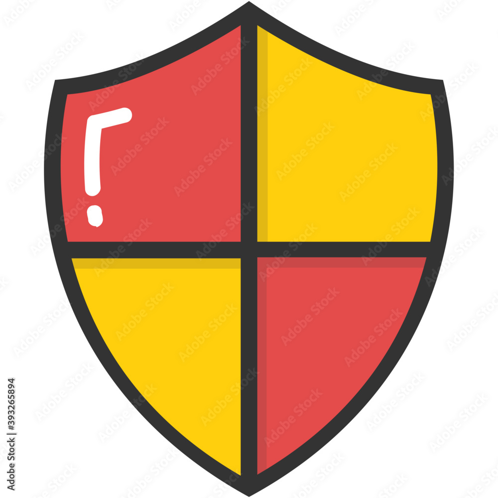 Fototapeta premium Shield Vector Icon 