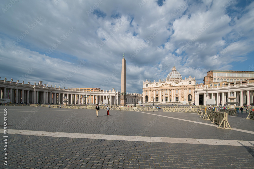 St. Peter's Square in Vatican City in Early Morning